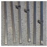 G - Set of 6 Universal Clamp Corp Adjustable Bar Clamps, 53 Inch Max Length