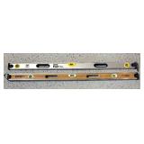 G - Set of 2 48-Inch Levels by Stanley FatMax and Johnson EcoTech