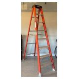 G - Werner 8 Foot Fiberglass Step Ladder FIA08 300 lb Capacity
