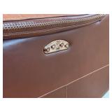 Graham Leather Dual Power Zero Gravity Reclining Sofa, Chestnut Brown