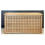 Decorative Wooden Lattice Storage Chest