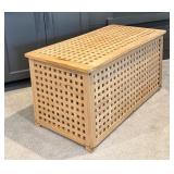 Decorative Wooden Lattice Storage Chest