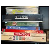 Board and Card Game Lot Including Trivial Pursuit, Monopoly, Pictionary, and More