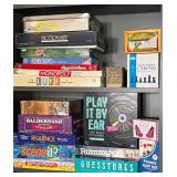 Board and Card Game Lot Including Trivial Pursuit, Monopoly, Pictionary, and More
