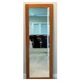 Full-Length Mirror with Wood Frame