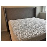 LL - King Upholstered Bed Frame with Optional Tempur-Pedic Mattress