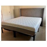 LL - King Upholstered Bed Frame with Optional Tempur-Pedic Mattress