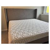 LL - King Upholstered Bed Frame with Optional Tempur-Pedic Mattress