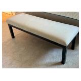 LL - Upholstered Bench with Metal Base