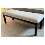 LL - Upholstered Bench with Metal Base