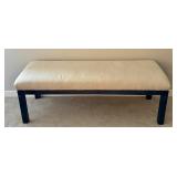 LL - Upholstered Bench with Metal Base