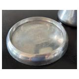 K - Assorted Home Decor Lot with Modern Metal Accents and Framed Watercolor