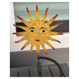 O - Metal Sun Face Counter Balance Sculpture