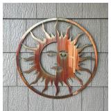 Metal Sun Wall Art Sculpture