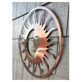 Metal Sun Wall Art Sculpture