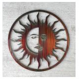 Metal Sun Wall Art Sculpture