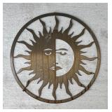 Metal Sun Wall Art Sculpture