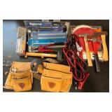 Assorted Hand Tools and Tool Belts Set