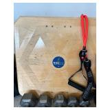 Home Workout Equipment Set with Dumbbells, Balance Board, Gloves, and Accessories
