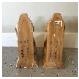 Pair of Decorative Wood Corbels 14 Inch Architectural Brackets