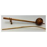 Vintage Thailand Ethnic Handmade Coconut Shell String Fiddle Instrument
