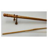 Vintage Thailand Ethnic Handmade Coconut Shell String Fiddle Instrument