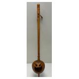Vintage Thailand Ethnic Handmade Coconut Shell String Fiddle Instrument