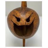 Vintage Thailand Ethnic Handmade Coconut Shell String Fiddle Instrument