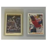 1991 Upper Deck #SPI Michael Jordon Card & O-Pee-Chee Kirby Pucket (Both In Protective Sleeves)