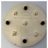 RED WING Minnesota Centennial Plaque 1858-1958 6 3/4" (Small Chips Present)