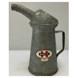 Two Vintage Galvanized Oil Cans Including HUFFY