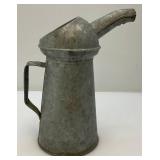 Two Vintage Galvanized Oil Cans Including HUFFY