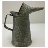 Two Vintage Galvanized Oil Cans Including HUFFY