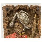 Vintage Universal Statuary Corp 1968 Conquistador Wall Plaque 11" x 15"