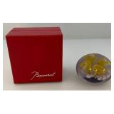 Vintage Baccarat Floral Paperweight