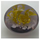 Vintage Baccarat Floral Paperweight