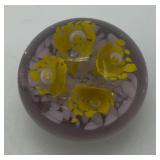 Vintage Baccarat Floral Paperweight