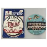 Misc. Minnesota Twins Vintage Butttons And More