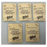 1982 TOPPS Sticker Cards Including SUPER BOWL XVI Cards And More