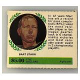 RARE 1968 Football American Oil Winners Circle BART STARR (In Protective Sleeve)