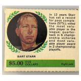 RARE 1968 Football American Oil Winners Circle BART STARR (In Protective Sleeve)