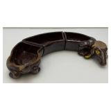 Vintage ARTMARK Three Piece Wiener Dog Serving Tray