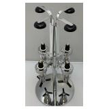 Vintage Chromed Four Bottle Drink Dispenser