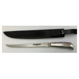 Vintage Stainless Steel GLADDING KING Fillet Knife Number 7-900-007 9" Blade With Sheath
