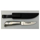Vintage Stainless Steel GLADDING Fisherman  Number 7-900-005 5" Blade With Sheath