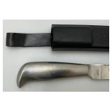Vintage Stainless Steel GLADDING Fisherman  Number 7-900-005 5" Blade With Sheath