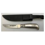 Vintage Stainless Steel GLADDING Fisherman  Number 7-900-005 5" Blade With Sheath
