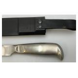 Vintage Stainless Steel GLADDING Fisherman  Number 7-900-005 5" Blade With Sheath