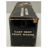 Vintage Heavy Cast Metal Freash Fruit & Vegetables Wagon With Horse (Missing Pieces) 6" x 14 1/2" With Original Box