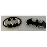 Vintage Chrome Batman belt buckles